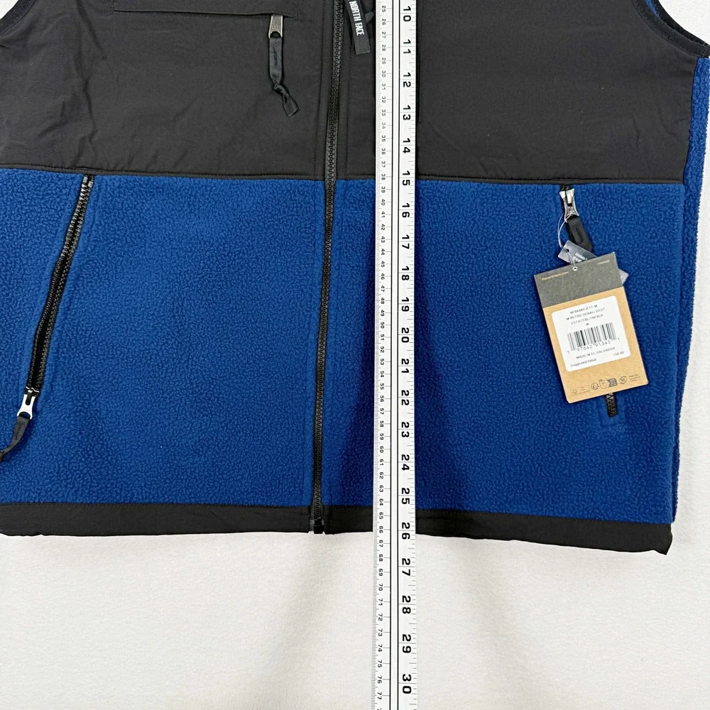 The North Face Retro Denali Vest Mens Size M Estate Blue Black NF0A88XJF1T NEW